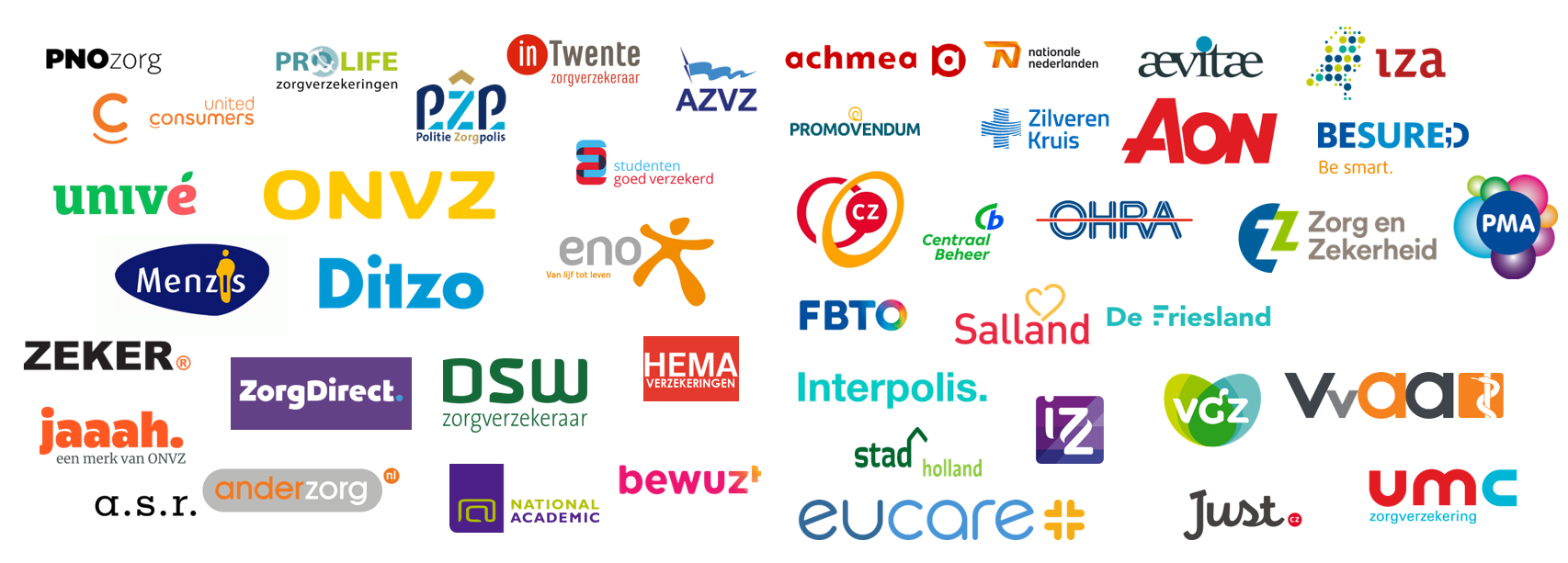 Logo's zorgverzekeraars Logo's zorgverzekeraars